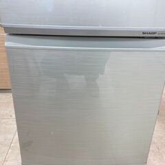 中古　動作確認済み　2ドア冷蔵庫　SHARPシャープ　SJ-PD14T-N　137リットル　右開き　グレー　管理番号JTH-08の画像