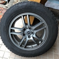 スタッドタイヤ 225/65R17 weds GYLE 17x7J 5H 中古