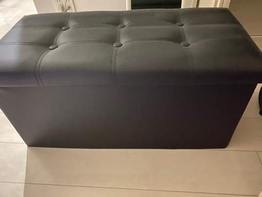 スツール　ソファ2人がけ　レザーブラック　美品