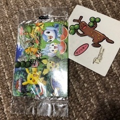 小物入れとポケモンシールの画像