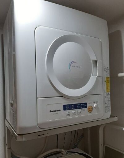 【Panasonic】電機衣類乾燥機4.0kg(2016年製)・ユニット台付き セット品