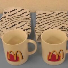 JM13748)マクドナルド　マグカップ　2個　中古品【取りに来...