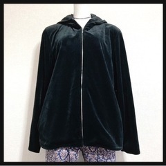 ꒰CLOVE vs CLOVES꒱日本製 ベロア フードジャケッ...