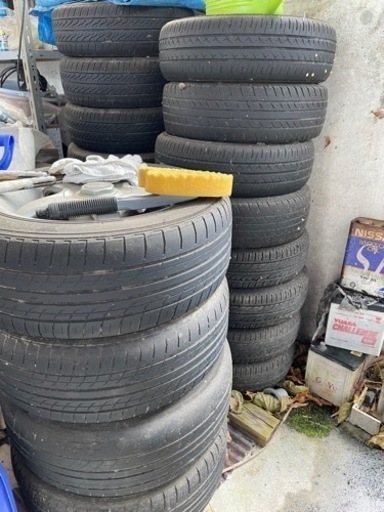 再出品　アルミホイール　タイヤ付き　ジャンク品　24本