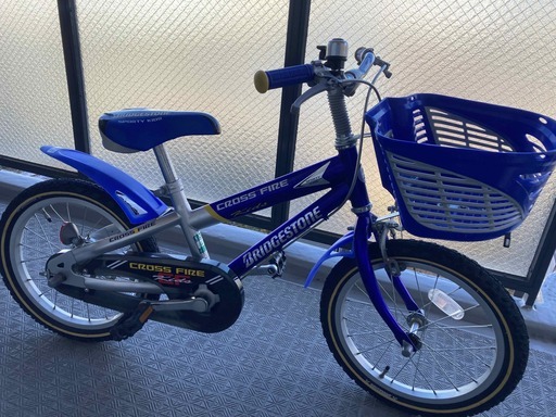 【受け渡し予定者内定済, 再投稿】子供用自転車（16インチ, ブルー, ブリヂストン製）