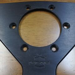 personal パーソナル ハンドル ステアリングハンドル ステアリングホイール レザー 3本スポークの画像