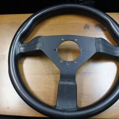 personal パーソナル ハンドル ステアリングハンドル ステアリングホイール レザー 3本スポークの画像