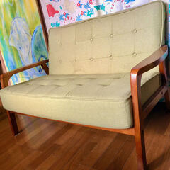 ニトリ　二人掛けソファーの画像