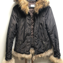 イタリア製　アウター　リアルファー付きの画像