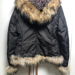 イタリア製　アウター　リアルファー付きの画像