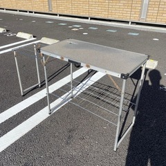 アウトドア　キッチン　テーブル　コンロ台　折りたたみ