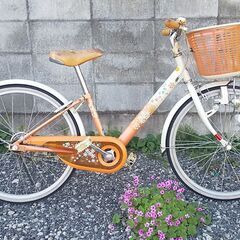 女児用　２２インチ自転車　ブリヂストン製　エコパル