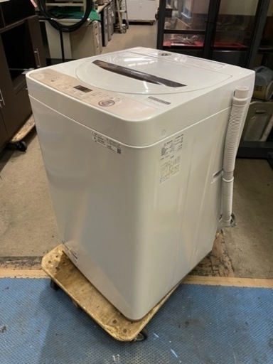 2021年式　実売4万円　6kg 洗濯機　シャープ　ES-GE6E-T