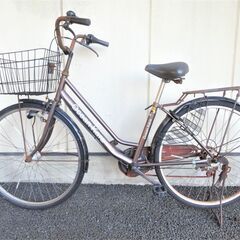 【取引日指定あり】自転車　ママチャリ　自動点灯ライト