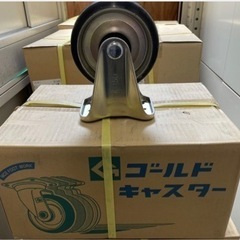未使用　１５０mm　ゴールドキャスター　日本製　固定　８個セット　YK-150　RBの画像