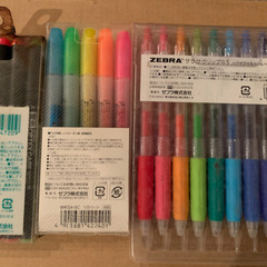 SARASA ボールペン  蛍光ペンの画像