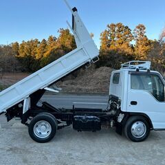 ★車検付き★3Tエルフダンプ★全塗装済み綺麗★NKR81ED★メッキバンパー新品★の画像