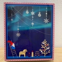 ヨックモック　空缶　サンタはしごバージョン