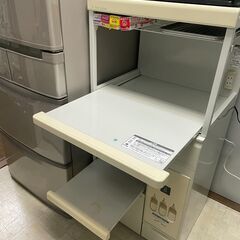 【0円】レンジ台(米びつ計量付き) ライスチェスト　計量米びつレ...