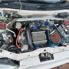 交換歓迎！ 下取りも可。スズキ H11 アルトワークス RS/Z HA22S 4WD ツインカムターボ 5MT アルト顔   オーバーホール済 K6A の画像