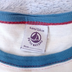 プチバトー　petit bateau　Tシャツ　ロケットプリント　114　6ans　フランス　メゾンキツネの画像