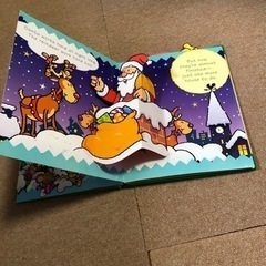 Xmasサンタのとび出し絵本の画像