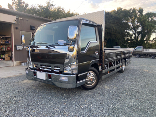 エルフ3トンワイドロングステンレスサイドバンパー (T-K-N