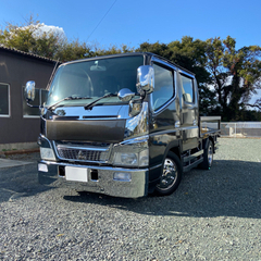 車検付き　２トン　キャンターＷキャブ　メッキパーツ付き