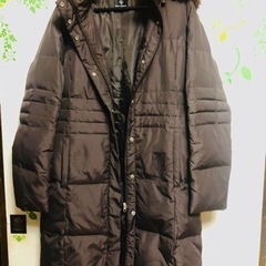 ダウンコート　茶色　