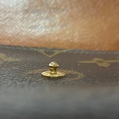 LOUIS VUITTON 長財布 M61725(旧型) ポシェットポルトモネクレディ モノグラム・キャンバス ×クロスグレインレザー MI0972の画像