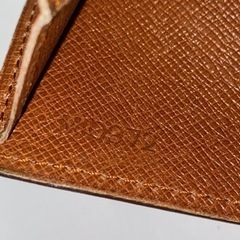 LOUIS VUITTON 長財布 M61725(旧型) ポシェットポルトモネクレディ モノグラム・キャンバス ×クロスグレインレザー MI0972の画像