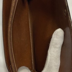 LOUIS VUITTON 長財布 M61725(旧型) ポシェットポルトモネクレディ モノグラム・キャンバス ×クロスグレインレザー MI0972の画像