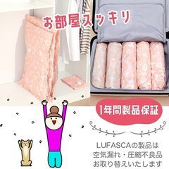 圧縮袋 10枚組 布団圧縮袋 衣類圧縮袋 ふとん圧縮 圧縮バッグ ポンプ付き 防ダニ カビ ホコリ 掃除機対応（M）（211126）の画像