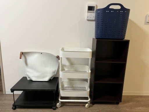 IKEA、ニトリ　収納家具、テレビ台、ランドリーバスケット
