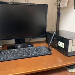 2TB デスクトップPC Blu-rayドライブ付き　モニターと...