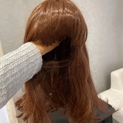 ウィッグ　２点セット　ブラウンの画像