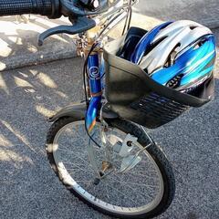 ⭐受付終了します⭐子供用自転車２２インチ　ヘルメットの画像