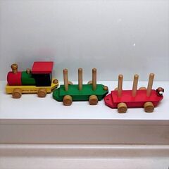 マザーグースの森　木製トレイン（貨物）の画像