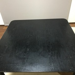 食卓テーブル黒色の画像
