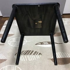 食卓テーブル黒色の画像