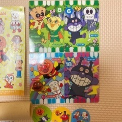 アンパンマンシールと色鉛筆セットの画像