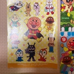 アンパンマンシールと色鉛筆セットの画像