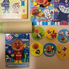 アンパンマンシールと色鉛筆セットの画像