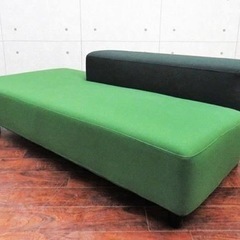 無印良品　ソファーベンチ3人掛け　グリーン　美品