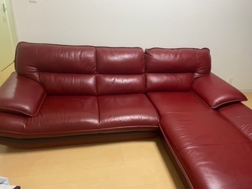[お取引き中] ソファー　ニトリ　赤