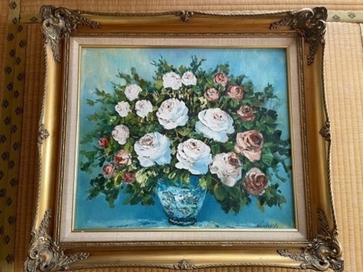 アンティーク 額縁 フレーム 油絵 ブロカント