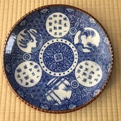 松竹梅の図🍽和皿・大皿🍽直径約31.5㌢🍽骨董品