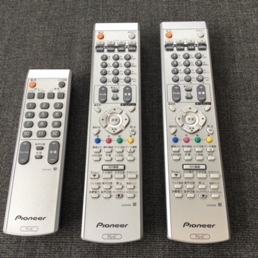 中古　リモコン　パイオニア　プラズマテレビ用　AXD1487  1個　AXD1488  2個　計３点