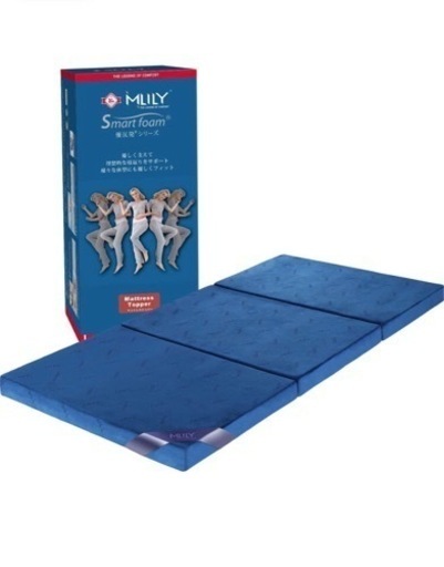 【MLILYエムリリー】三つ折マットレス 敷き布団 厚さ8cm セミシングル