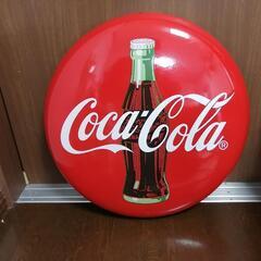 コカ・コーラ　ホーロー丸看板　50cm